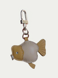 French Sheepskin Handmade Goldfish Keychain Bag Pendant
