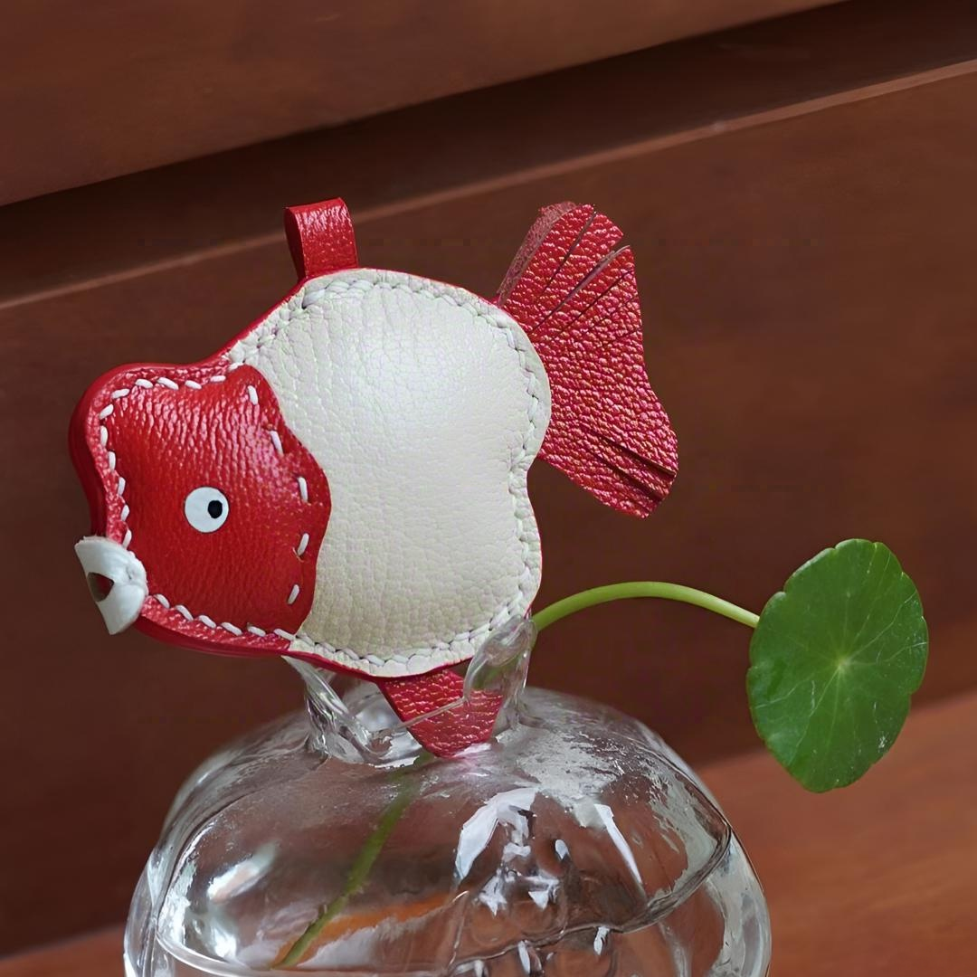 handmade Fan goldfish charm gift
Christmas gifts 
birthday gifts for her
Valentine's Day gift ideas
keychain