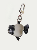 French Sheepskin Handmade Goldfish Keychain Bag Pendant
