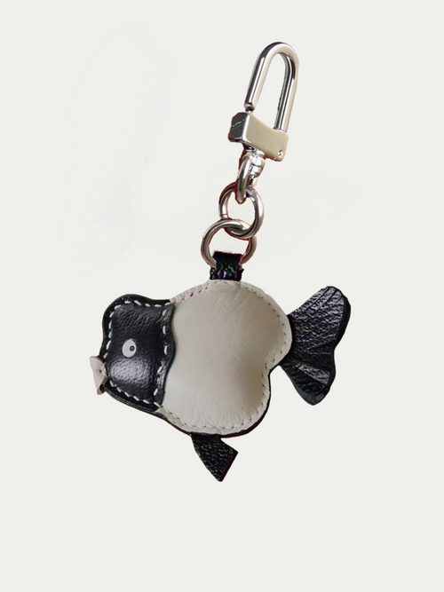 French Sheepskin Handmade Goldfish Keychain Bag Pendant
