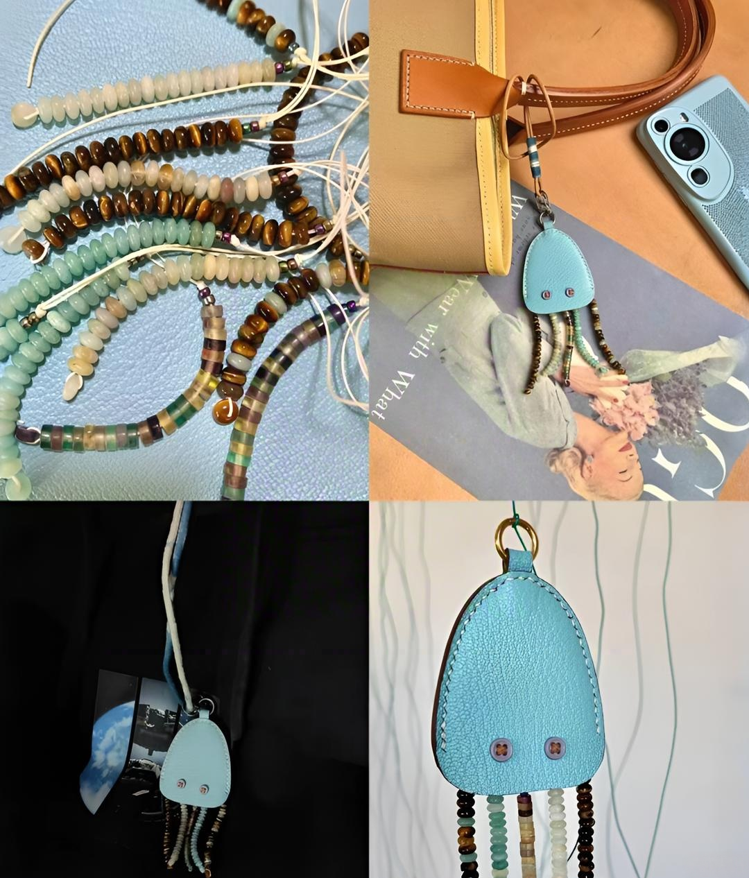 jellyfish bag charm gift
keychain
birthday gift
Christmas gift