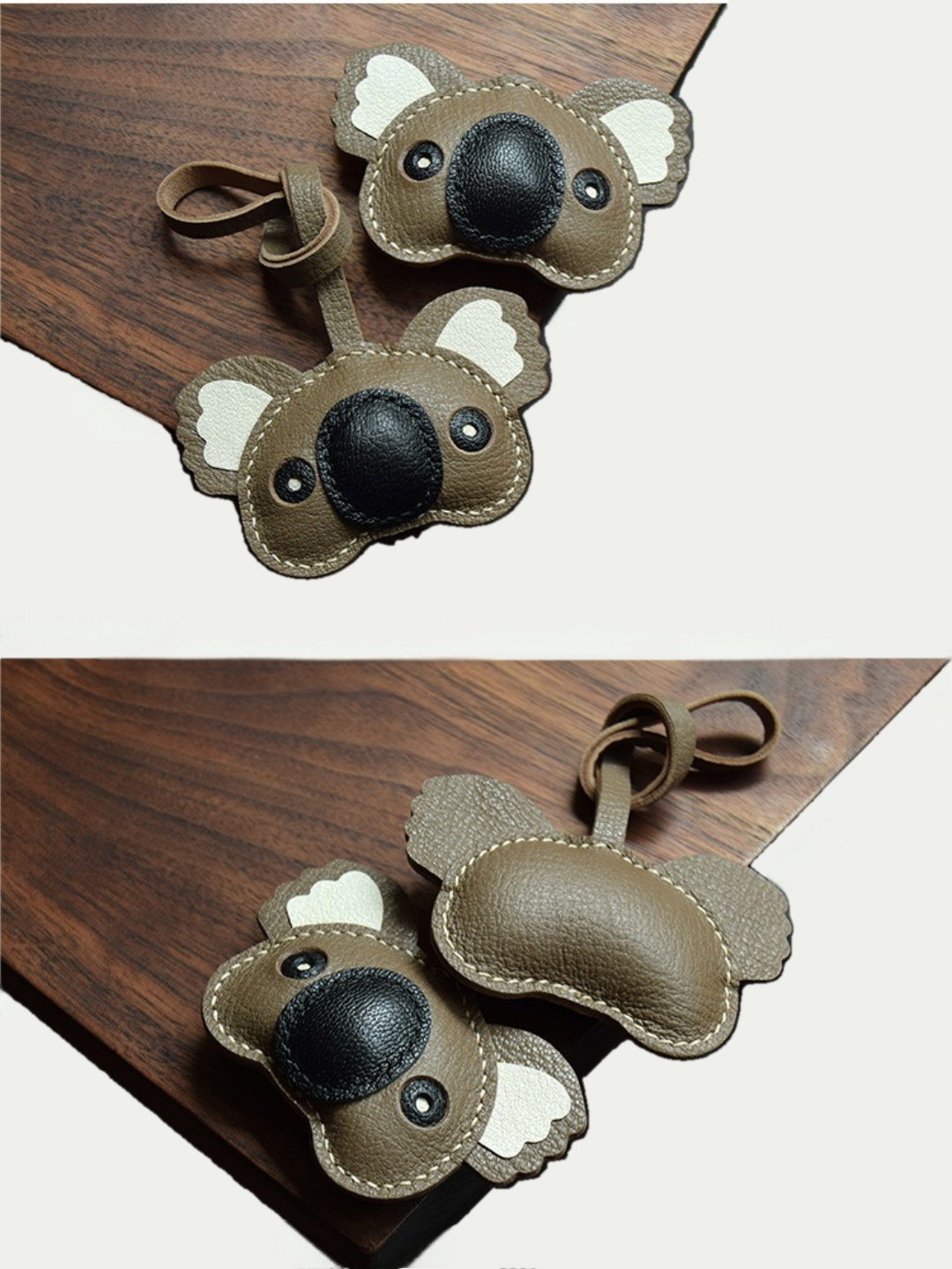 koala bag charm gift
luxury handmade gift set
French sheepskin handmade keychain