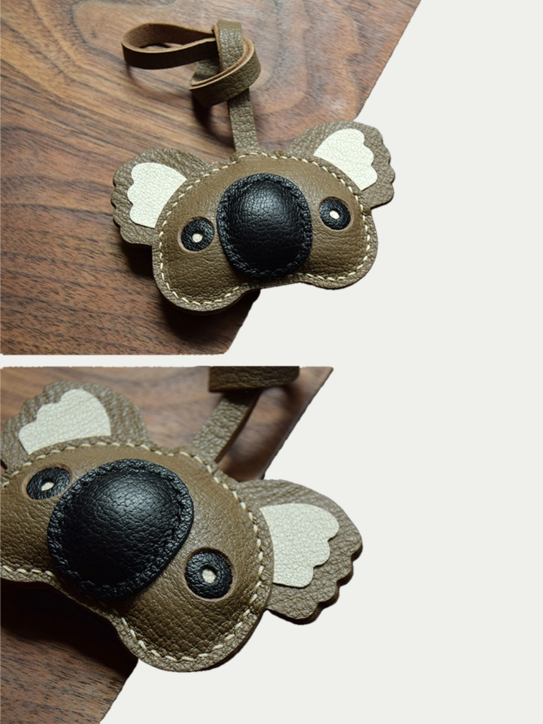 koala bag charm gift
luxury handmade gift set
French sheepskin handmade keychain