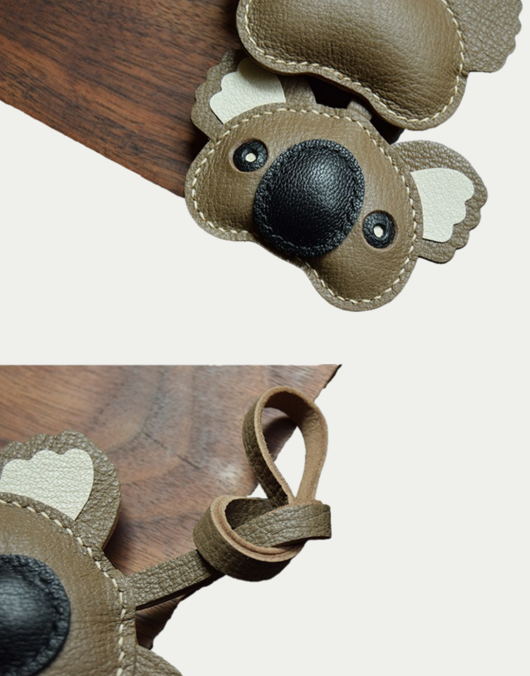koala bag charm gift
luxury handmade gift set
French sheepskin handmade keychain