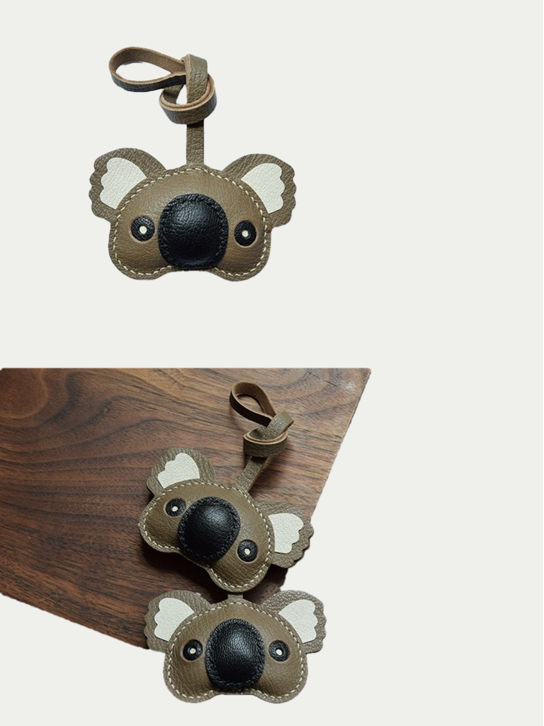 koala bag charm gift
luxury handmade gift set
French sheepskin handmade keychain