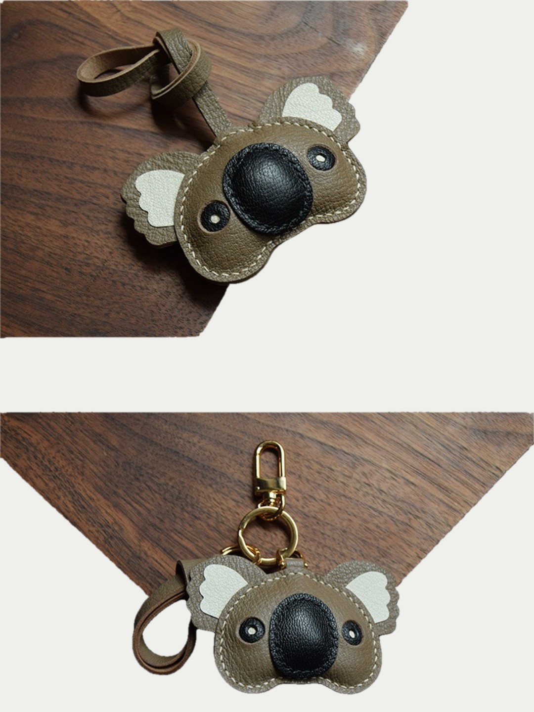 koala bag charm gift
luxury handmade gift set
French sheepskin handmade keychain