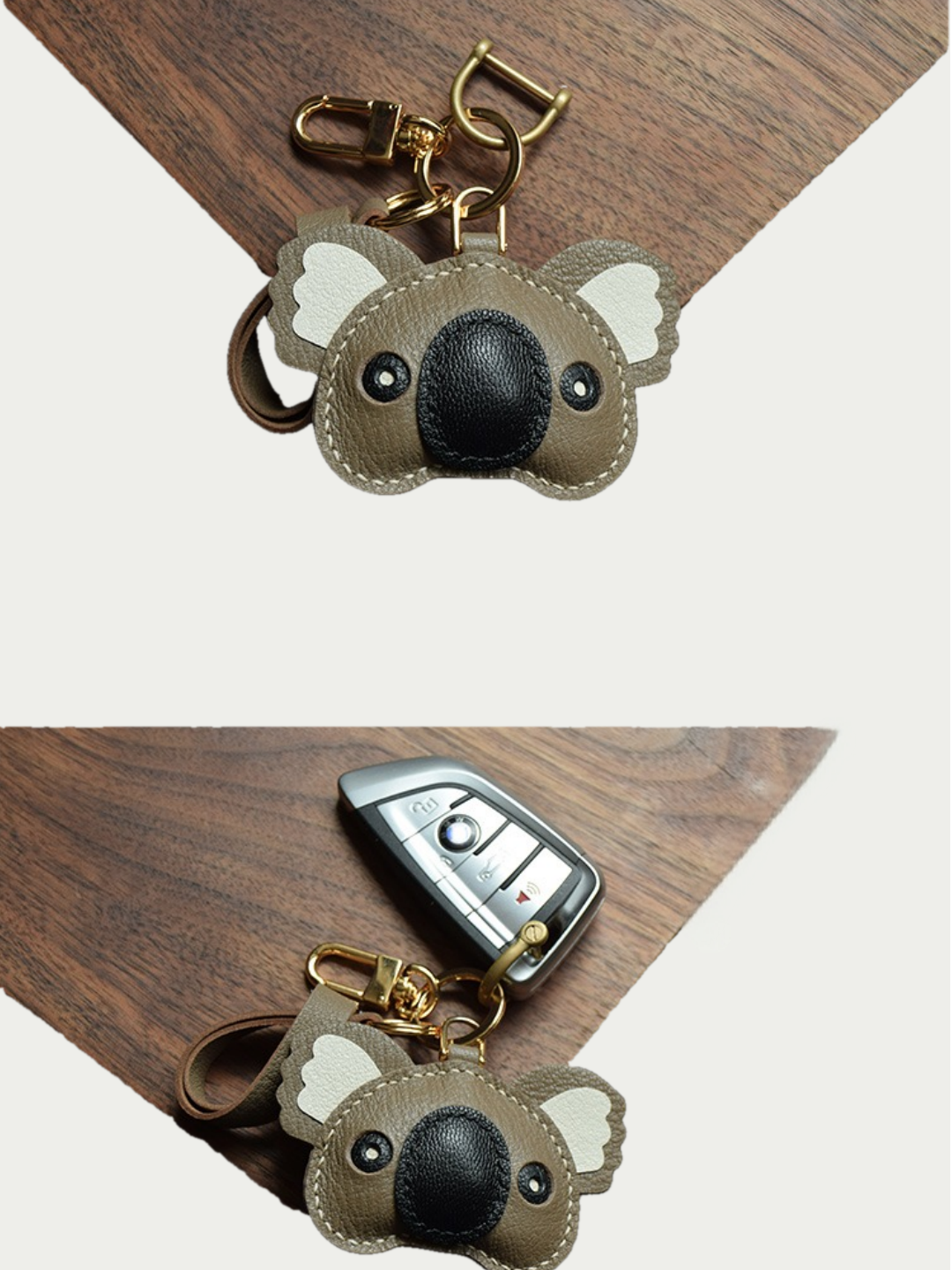 koala bag charm gift
luxury handmade gift set
French sheepskin handmade keychain