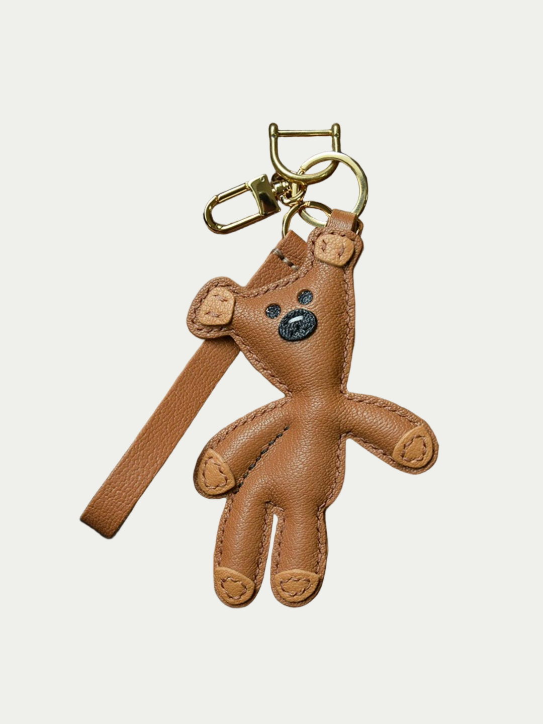 little bear bag charm gift
luxury handmade gift set
French sheepskin handmade keychain