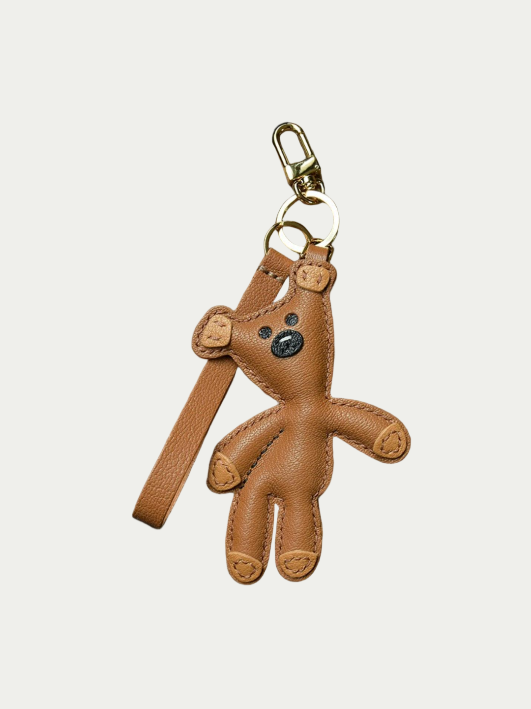 little bear bag charm gift
luxury handmade gift set
French sheepskin handmade keychain