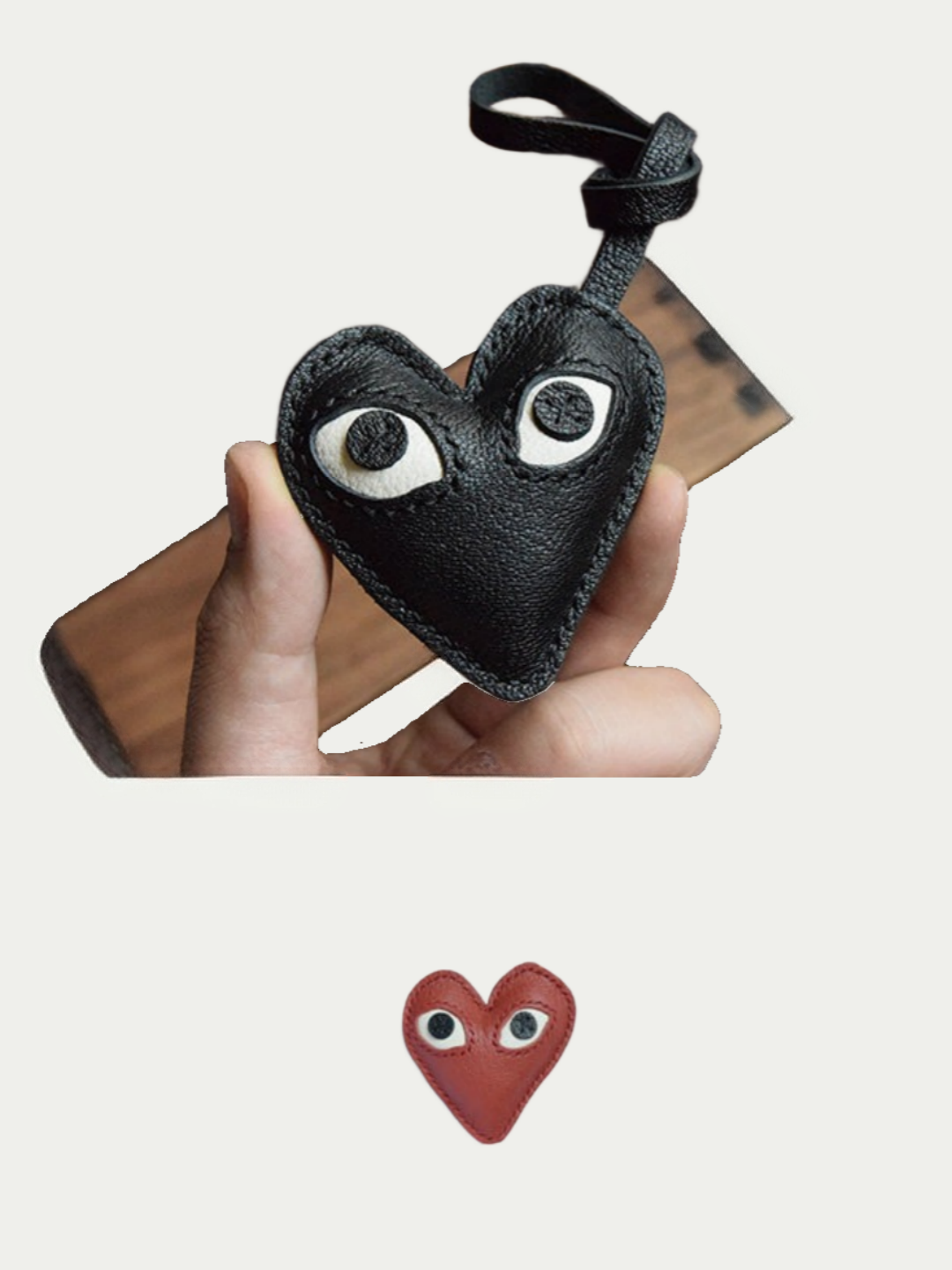 love bag charm gift
luxury handmade gift set
French sheepskin handmade keychain