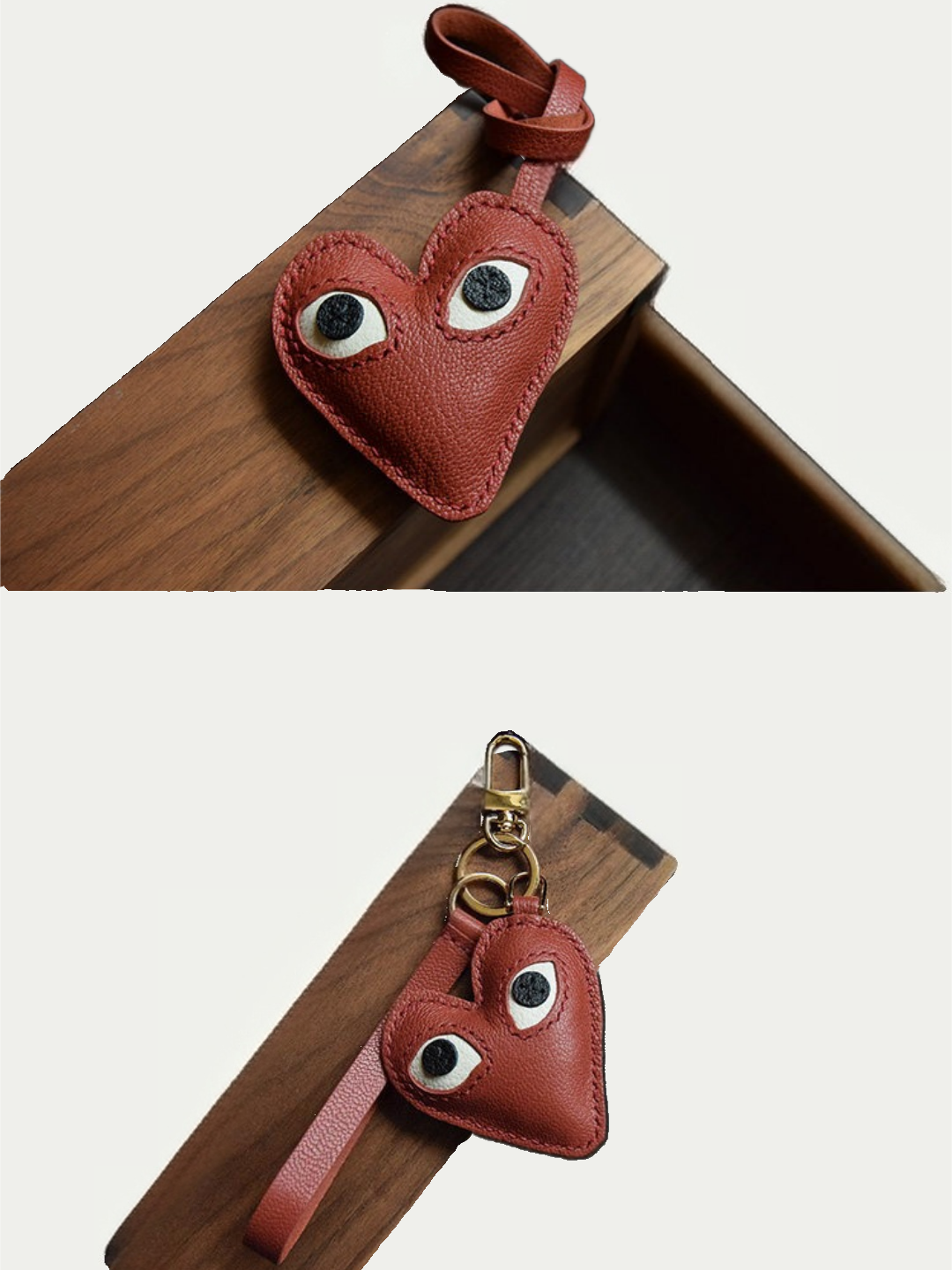 love bag charm gift
luxury handmade gift set
French sheepskin handmade keychain