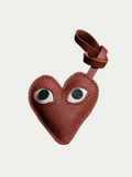 Handmade French Lambskin Love Heart Bag Charm Rainbow Zoo
