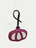 Mangosteen Handmade French Sheepskin Bag Charm
