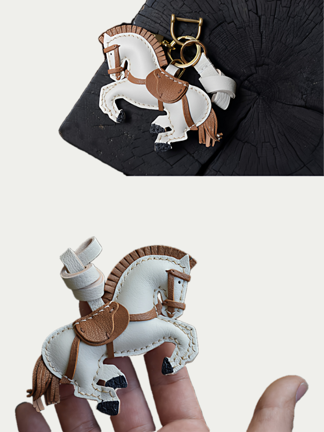 Mustang bag charm
French sheepskin keychain
handmade mustang charm
fashion bag accessory
gift for bag lovers
 sheepskin keychain
handmade bag charm
 mustang keychain gift
 chic coordination accessory