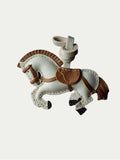 French Sheepskin Handmade Mustang Bag Charm Horse Pendant

