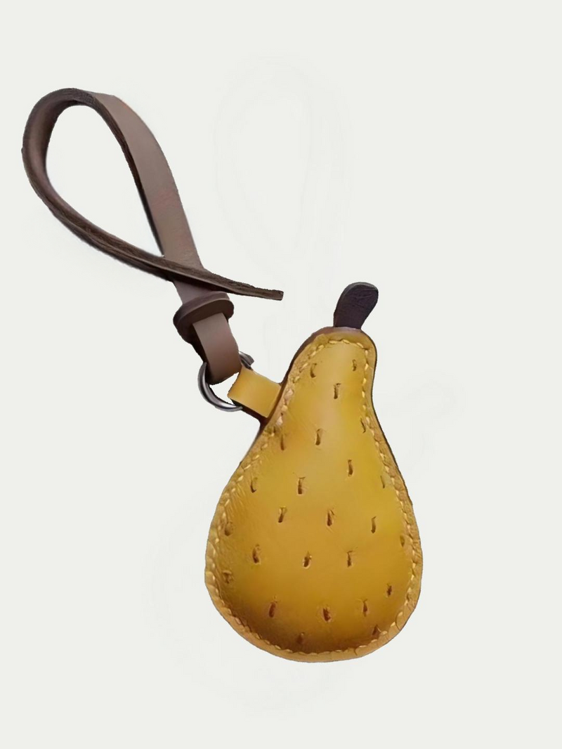 orange pear bag charm
fruit themed bag accessory gift
orange fruit keychain for bags
unique fruit bag charm birthday gift