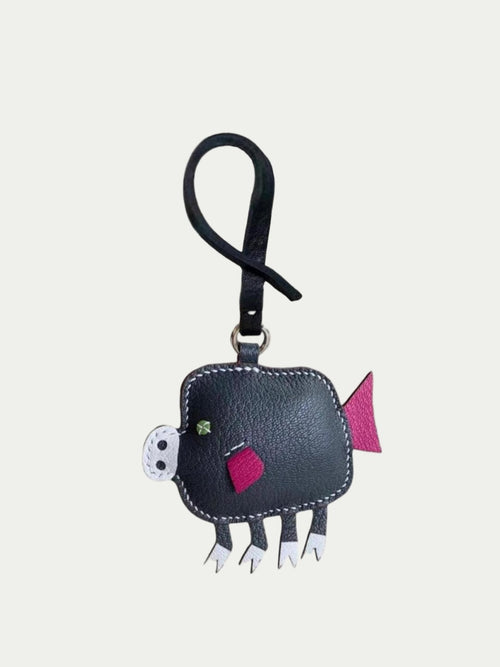 Rainbow Zoo Cute Leather Pig Bag Charm Gift