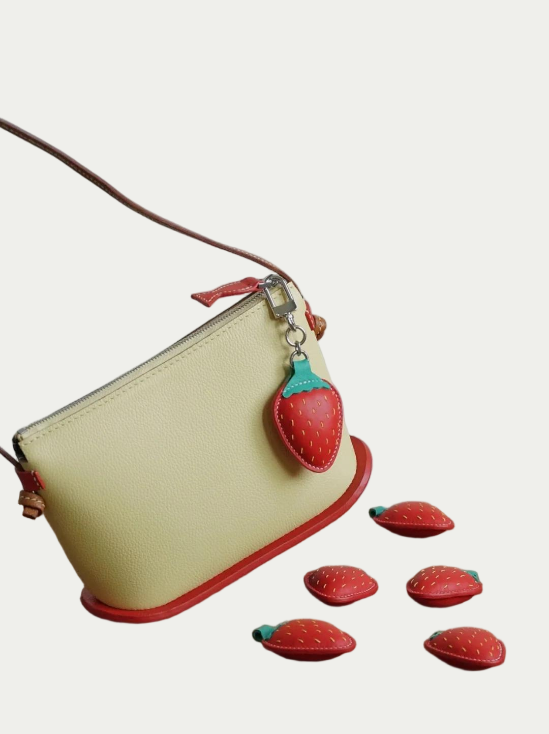 strawberry bag charm gift
keychain
birthday gift
Christmas gift