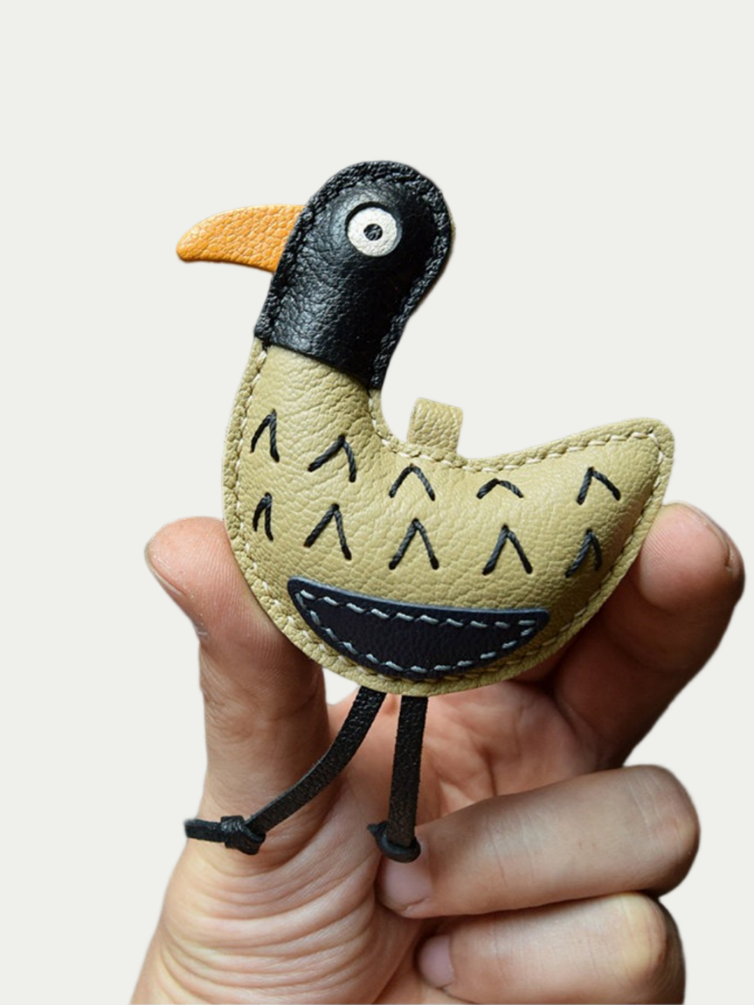 duck bag charm gift
luxury handmade gift set
French sheepskin handmade keychain