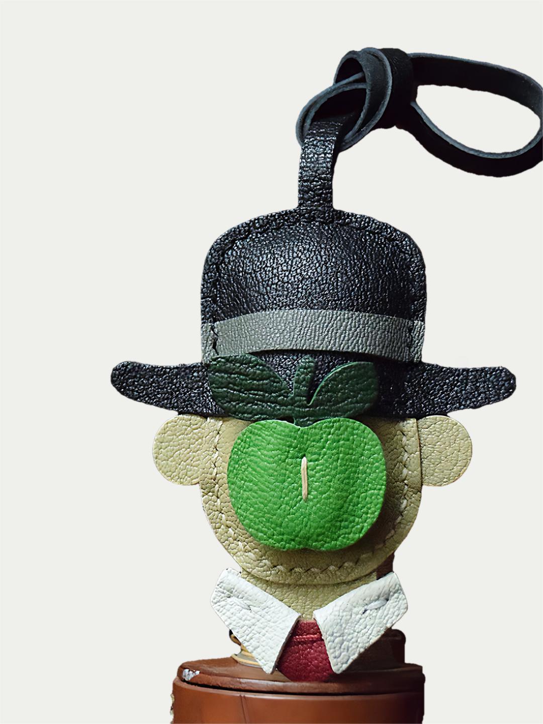 artist bag charm
luxury handmade gift set
French sheepskin handmade keychain