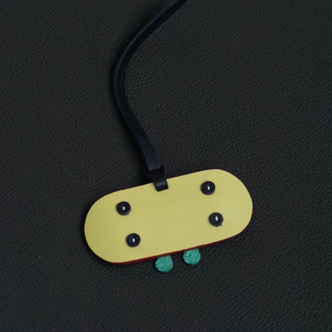 Orange yellow skateboard ornament
Unique birthday gift 
Kawaii  gift for kids
﻿