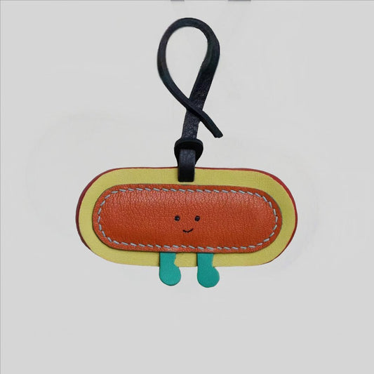 Orange yellow skateboard ornament
Unique birthday gift 
Kawaii  gift for kids
﻿
