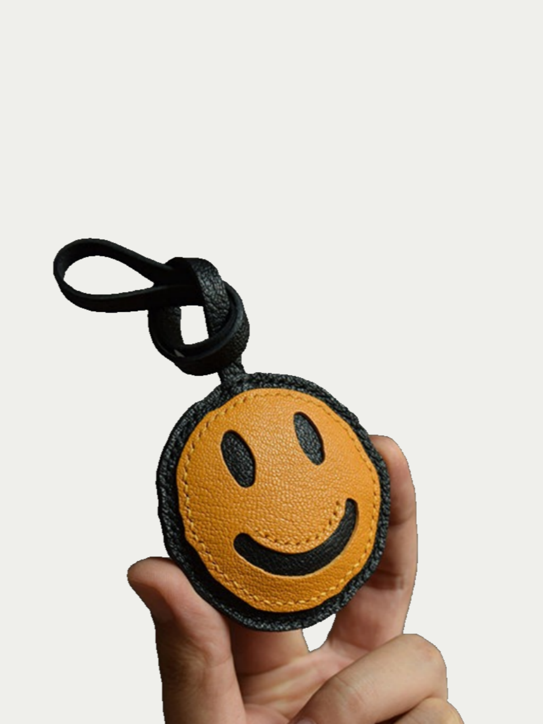 smiling face  bag charm gift
luxury handmade gift set
French sheepskin handmade keychain
