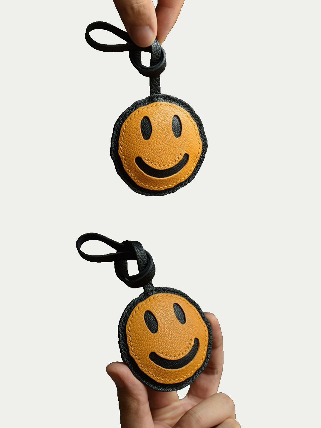 smiling face  bag charm gift
luxury handmade gift set
French sheepskin handmade keychain