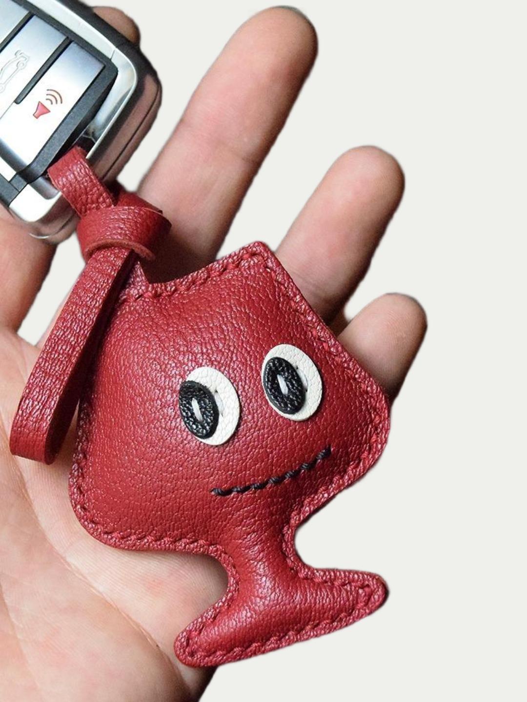 wine charm for handbag
luxury handmade gift set
French sheepskin handmade keychain