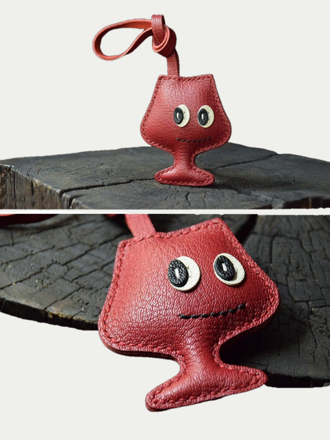 wine charm for handbag
luxury handmade gift set
French sheepskin handmade keychain