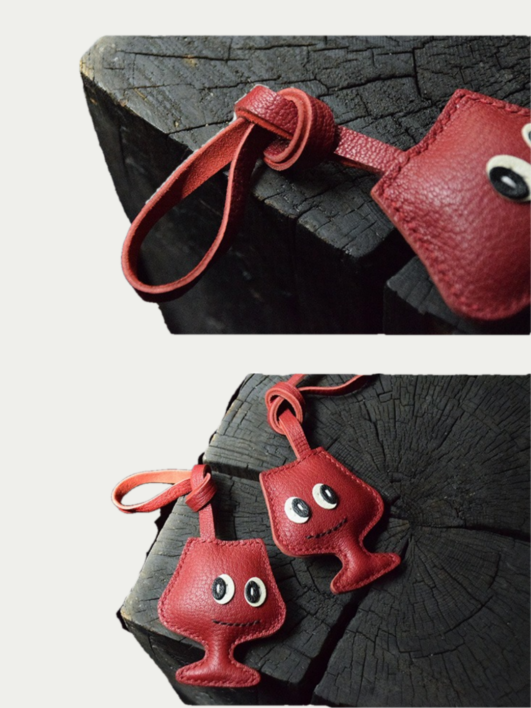 wine charm for handbag
luxury handmade gift set
French sheepskin handmade keychain